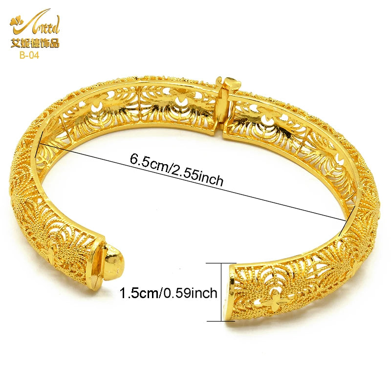 Dubai Gold Color Bracelets For Women