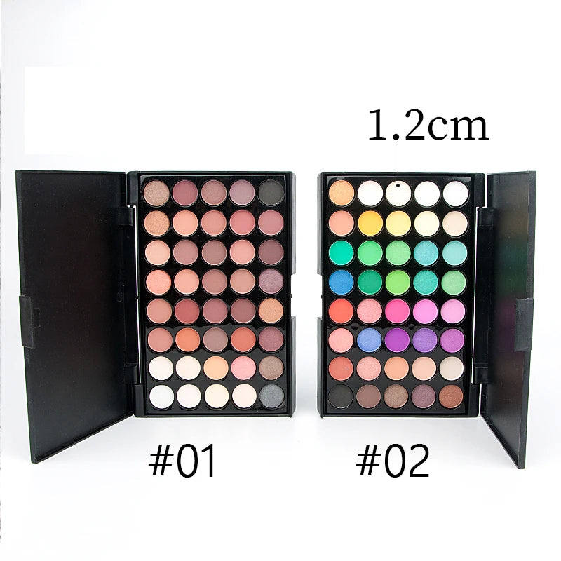 40 Color Matte Eyeshadow Palette Glitter Eye Shadow Waterproof