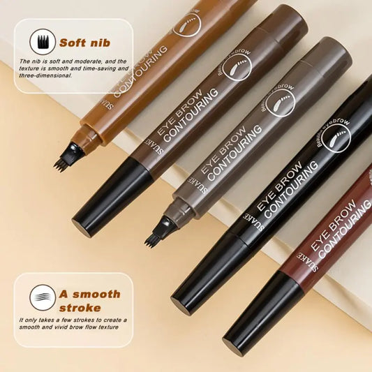 Four-claw Eyebrow Pencil 5-color 3D Natural