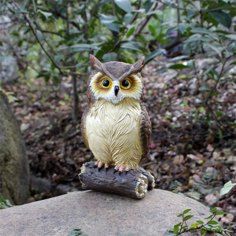 Lovely Owl Sculpture Resin Statue