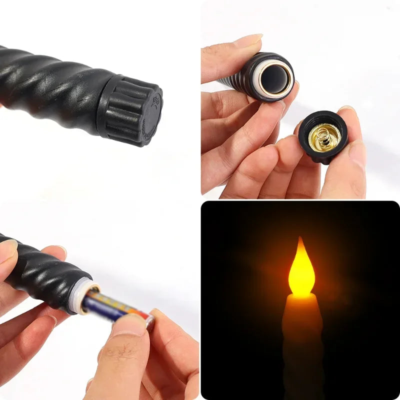 LED Electronic Taper Candles, 6/1Pcs