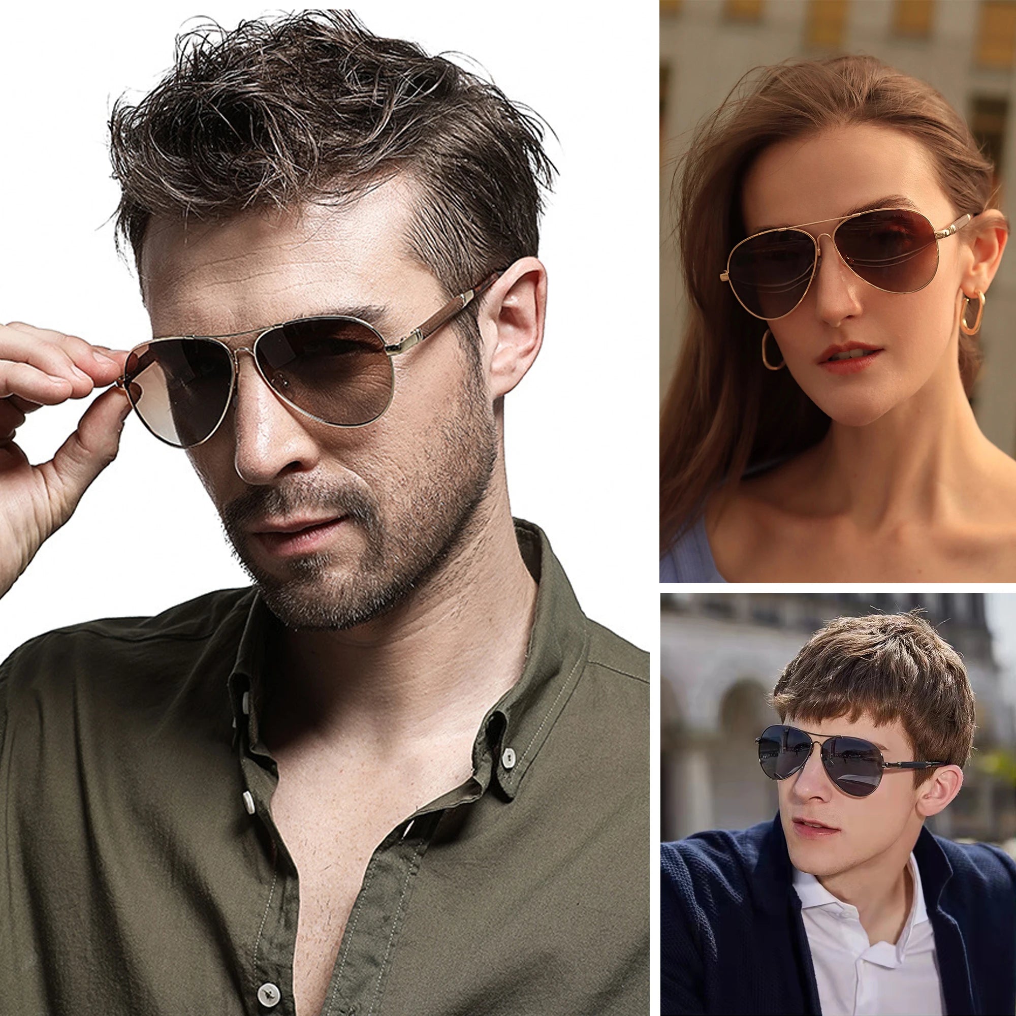 Fashion Pilot Gradient Eyewear Photochromic