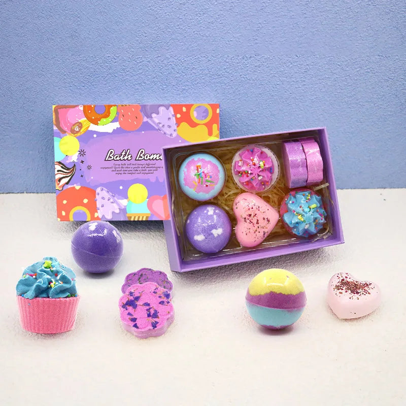 Bath Salt Ball Set Essential Oil Bath Bombs