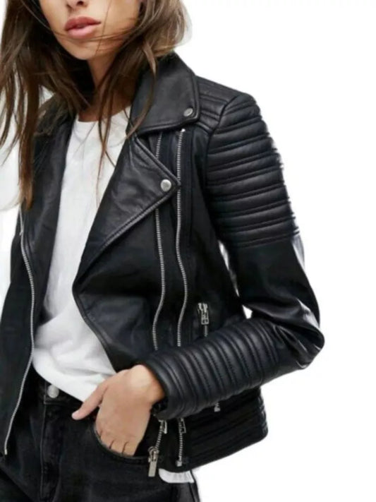 Motorcycle Vegan Leather Jacket