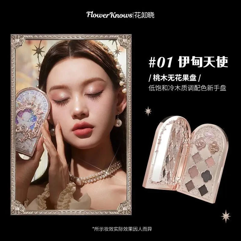 Flower Knows Little Angel 9 Color Eyeshadow Matte Fine Sparkle Pearl Palette