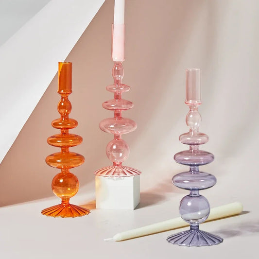 Nordic Glass Candleholders