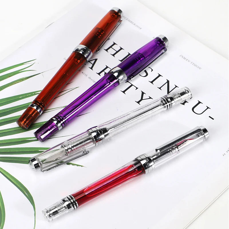 Wing Sung 3013 Vacuum Filling Fountain Pen Resin EF/F Nib 0.38/0.5mm