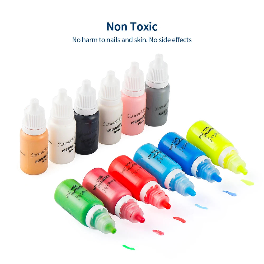 12Colors/Set 10ML Nail Polish Paint Use For Airbrush