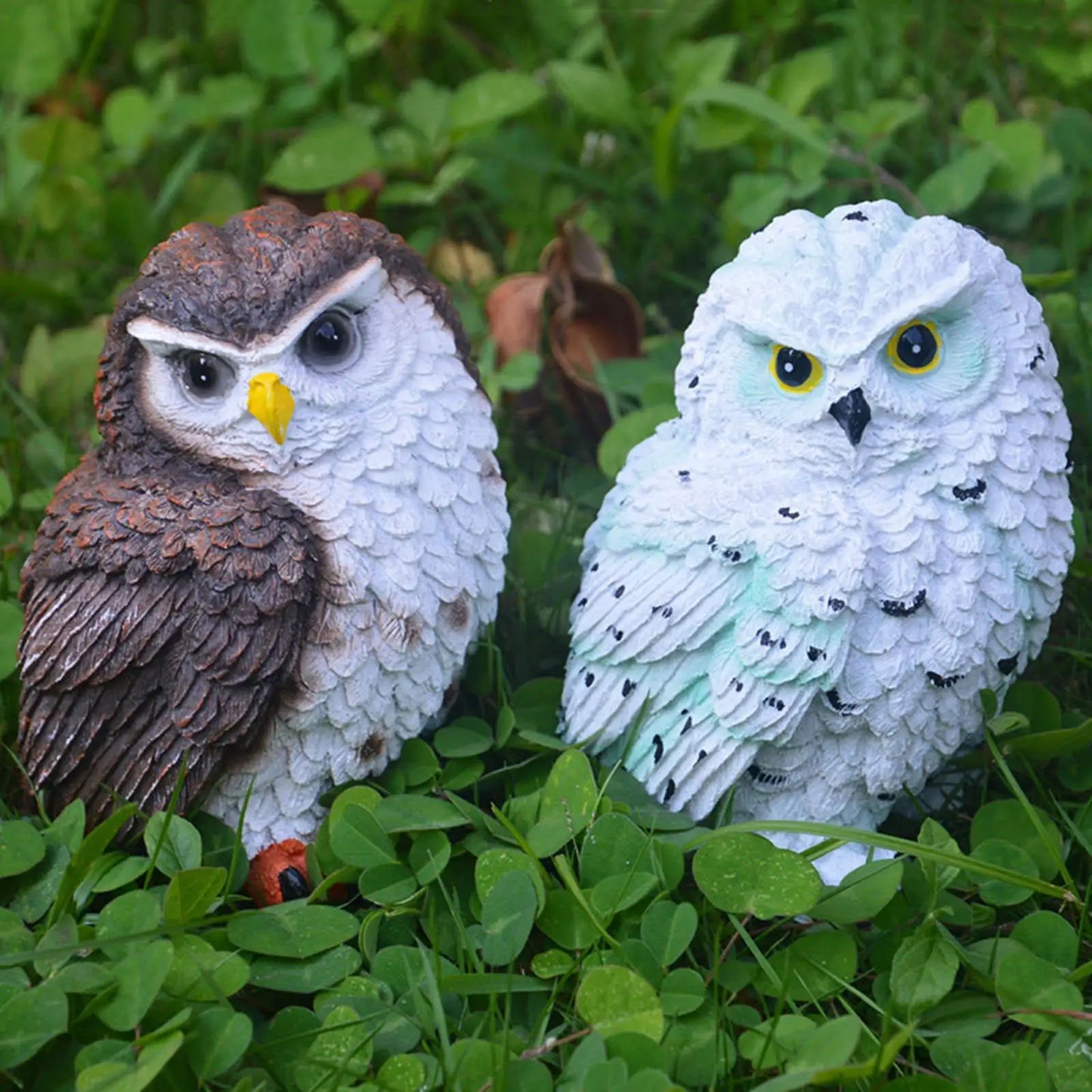 Miniature Resin Garden Owl Statue