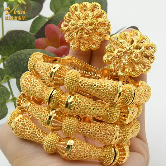 Bracelet Bangle Dubai Style Flower Bangle