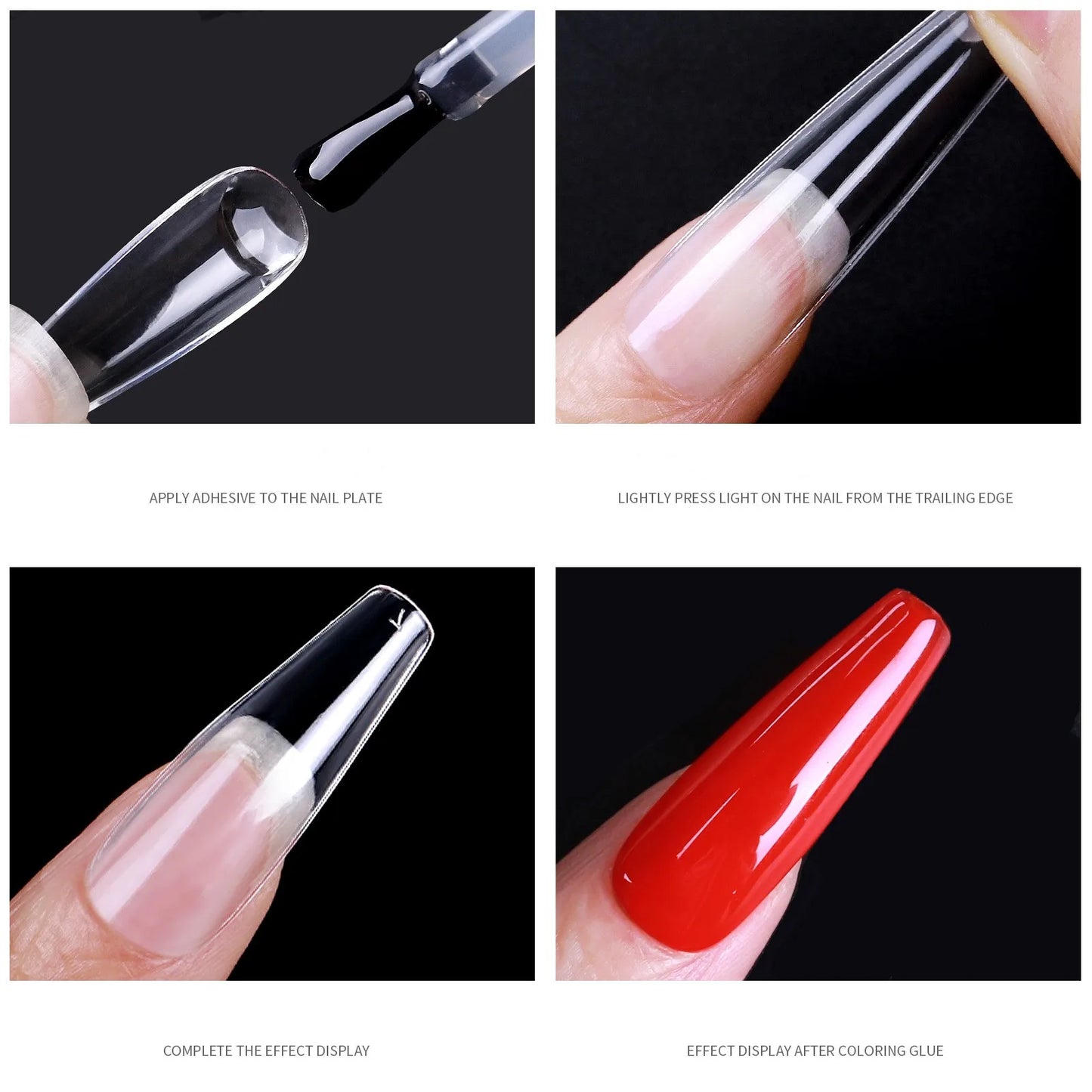 Soft Gel Artificial Nails Durable Extension False Tips