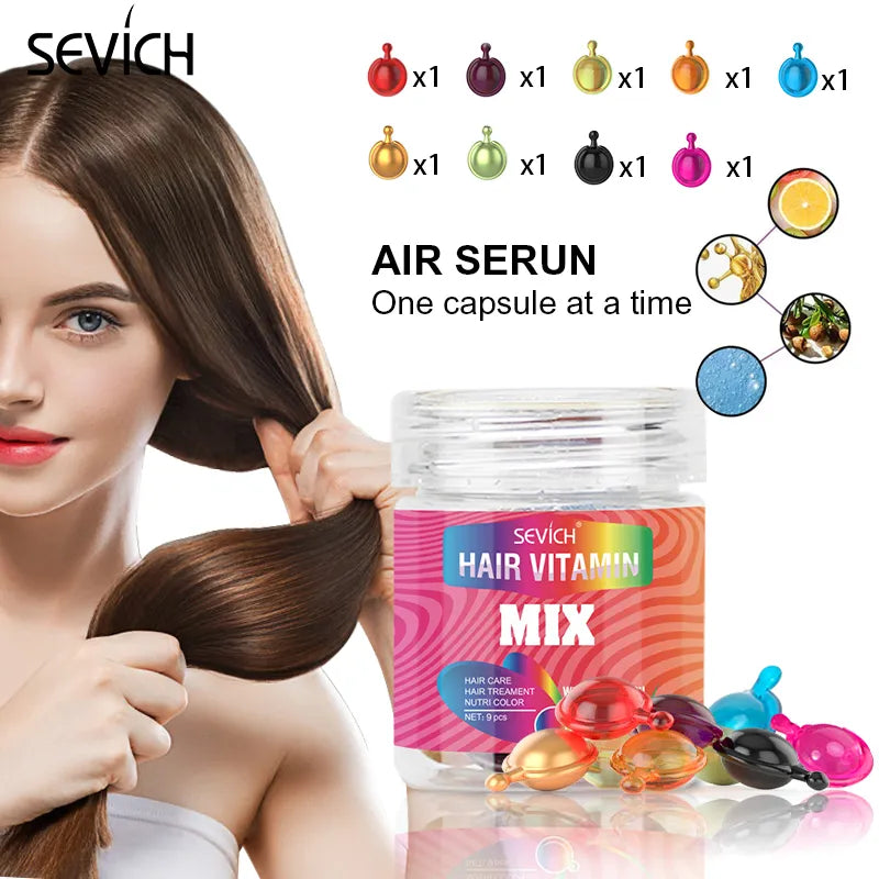 Hair Vitamin Capsule Keratin Oil Repairs Damaged Hair