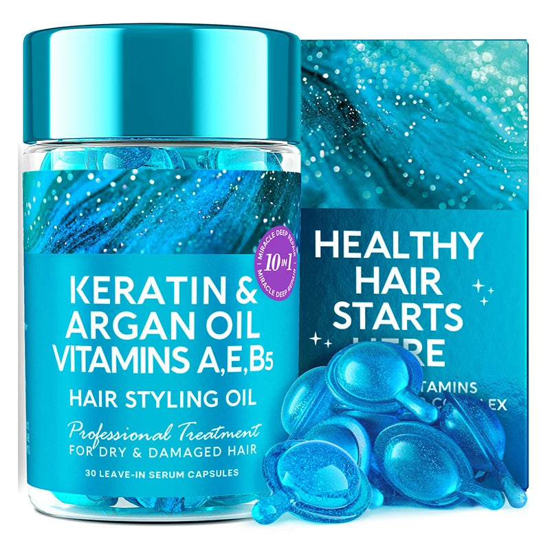 Hair Vitamin Capsule Keratin Oil