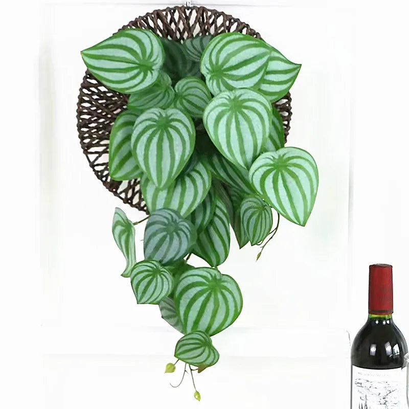 Artificial Vine Green Tropical Plants Hanging Winding Rattan, 20-40in