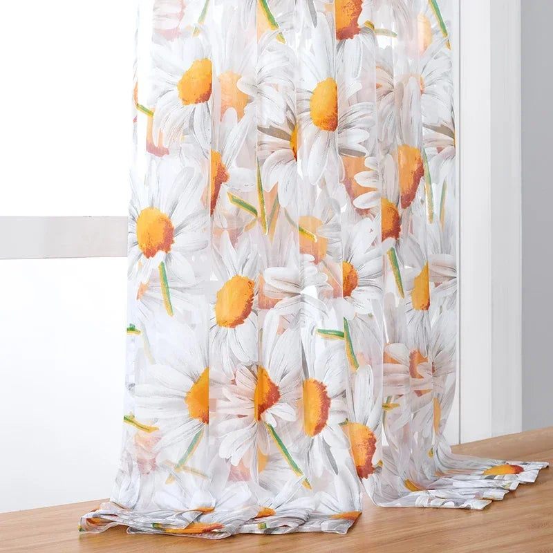 Sheer Sun Floral Sheer Curtains