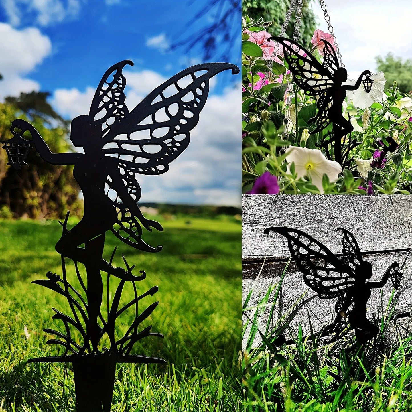 Garden Fairy Metal Outdoor Decor for Your Patio and Lawn