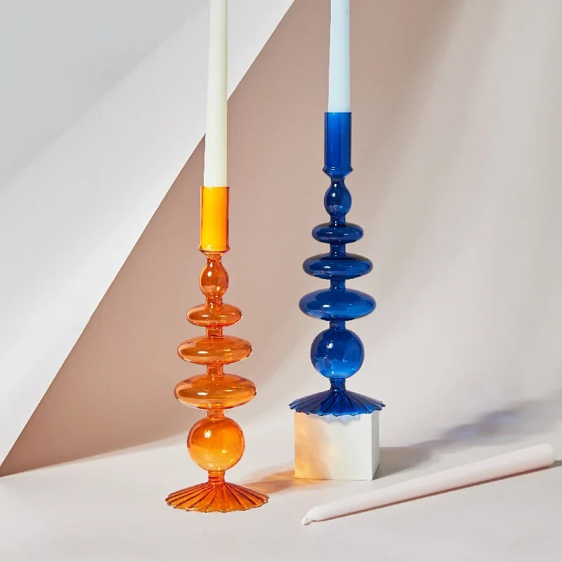 Nordic Glass Candleholders