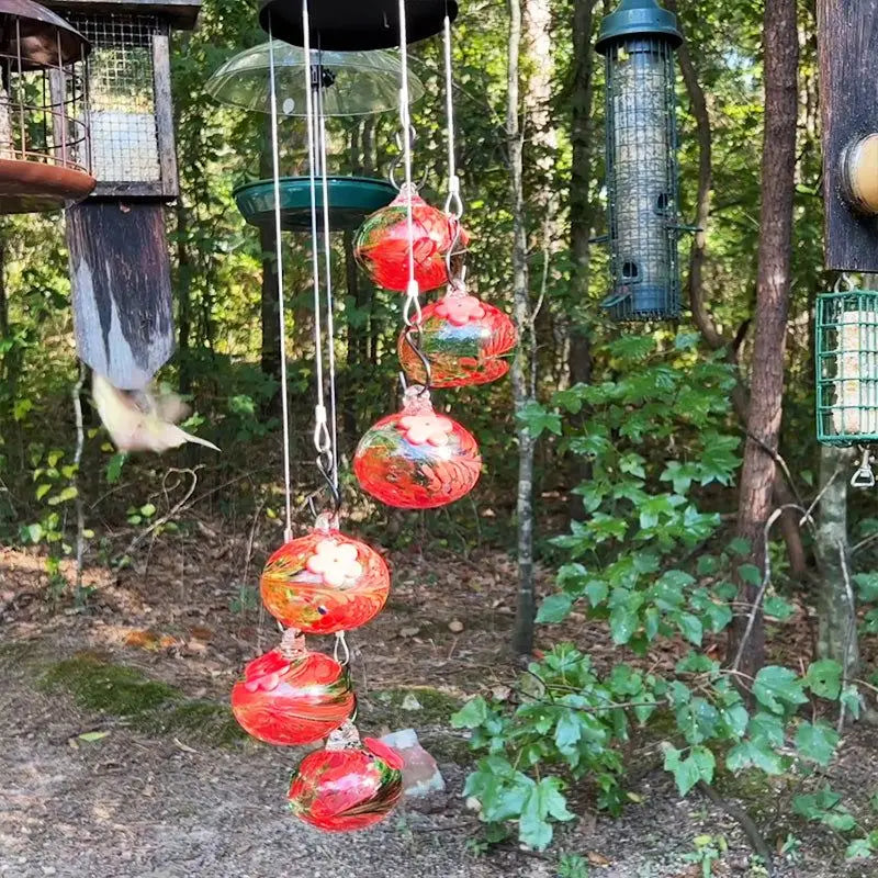 Wind Chimes Hummingbird Feeders