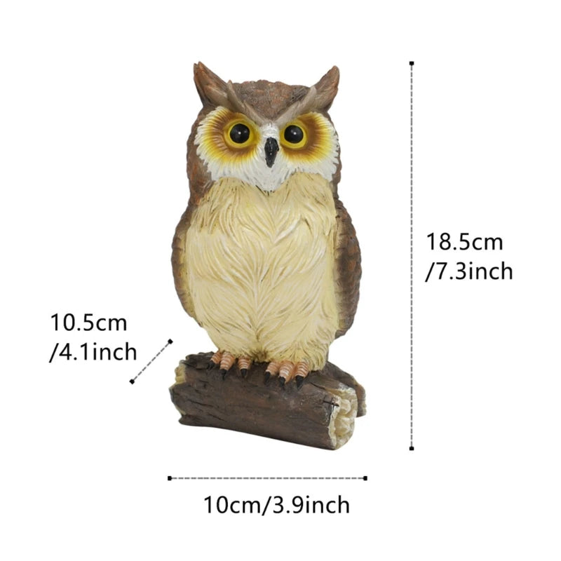 Lovely Owl Sculpture Resin Statue