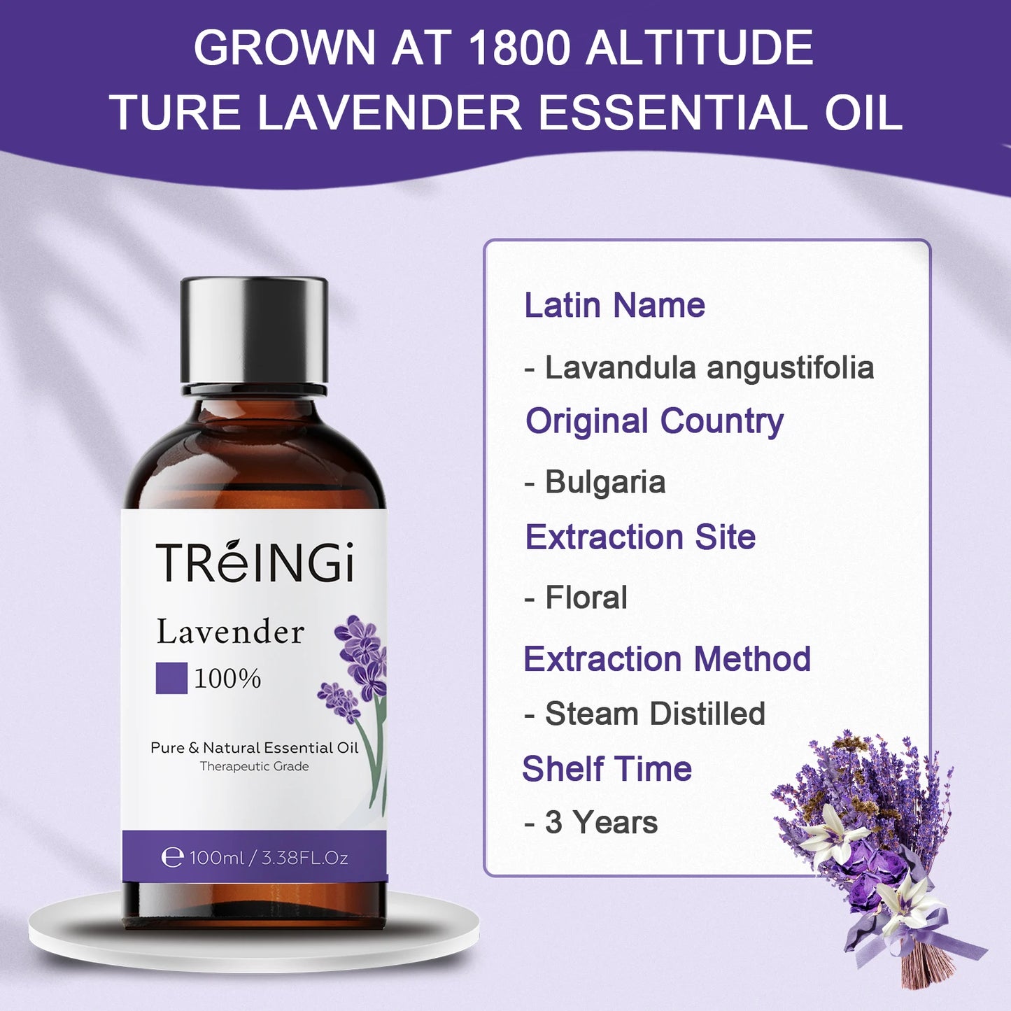 Therapeutic Grade Pure Natural Lavender, Bergamot, etc. Essential Oils