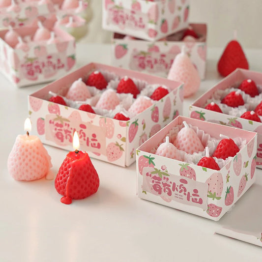 Strawberry Soybean Wax Fragrance Candles