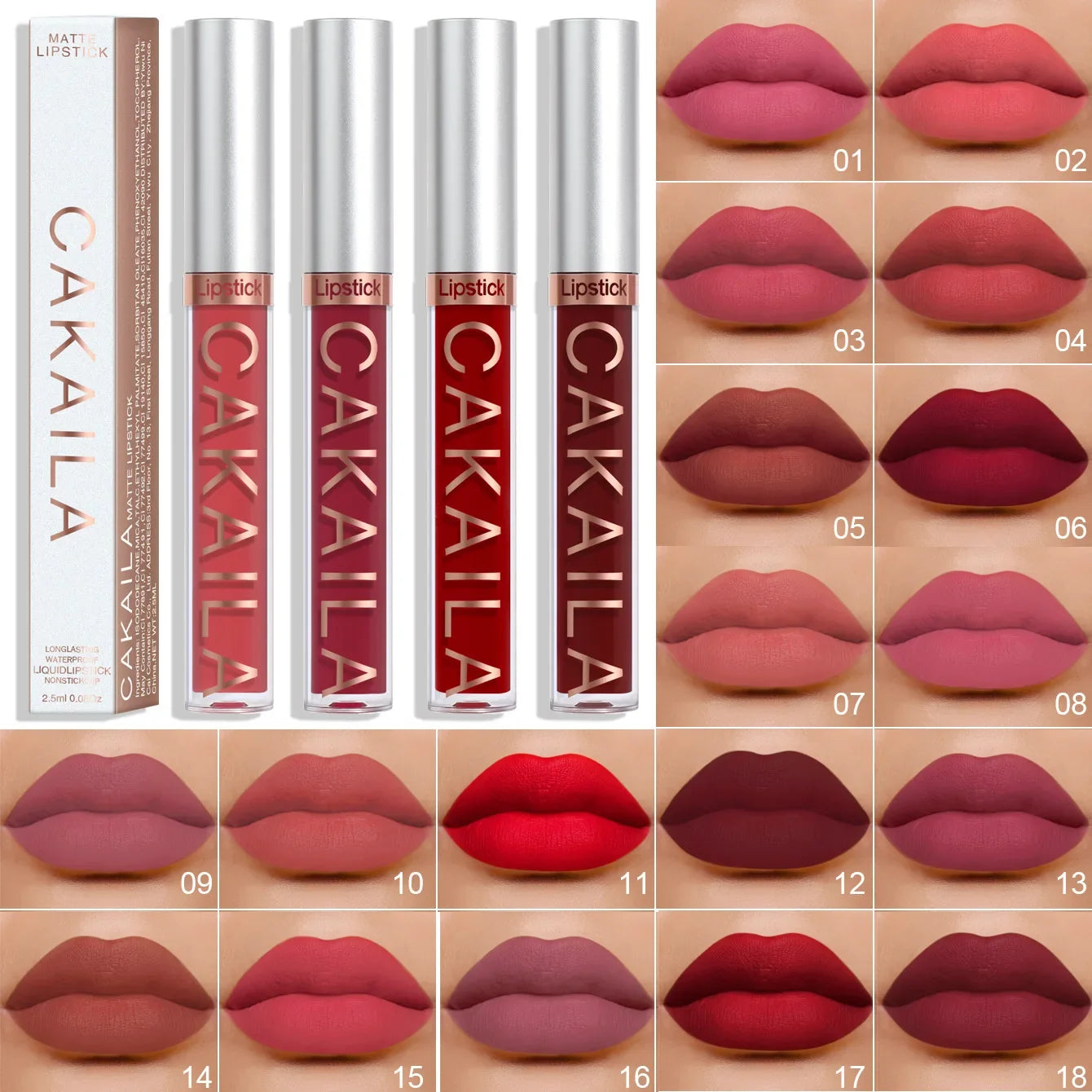 Long Lasting Velvet Matte Lip Gloss Liquid Lipstick