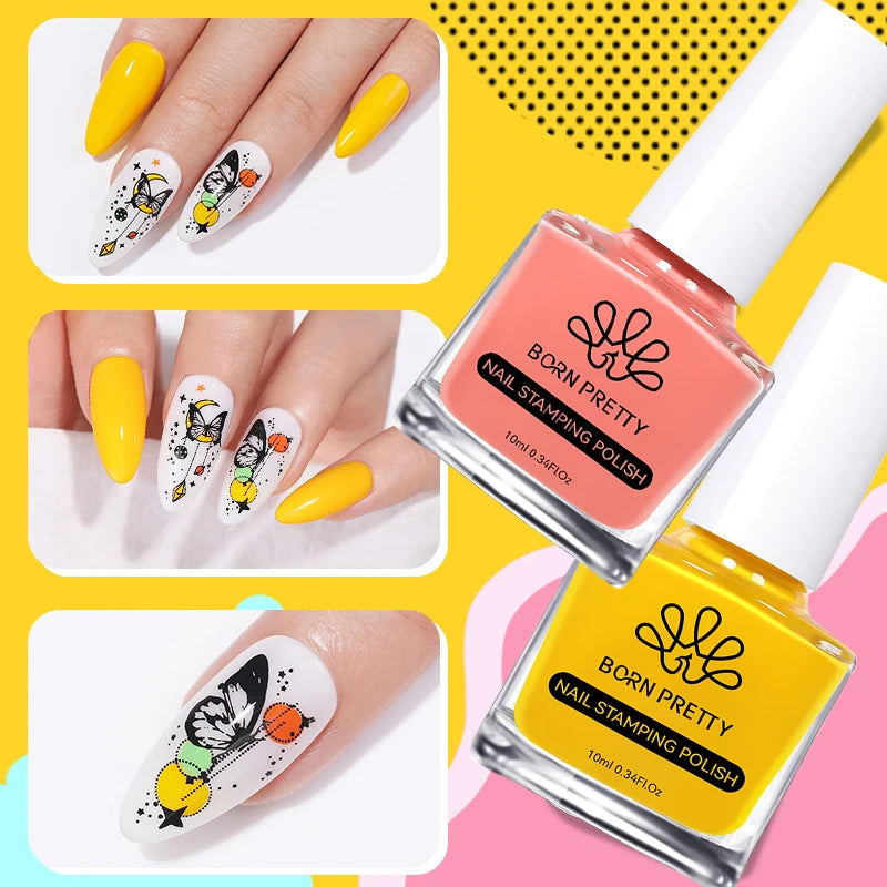 BORN PRETTY 10ml Stamping Nail Polish Set