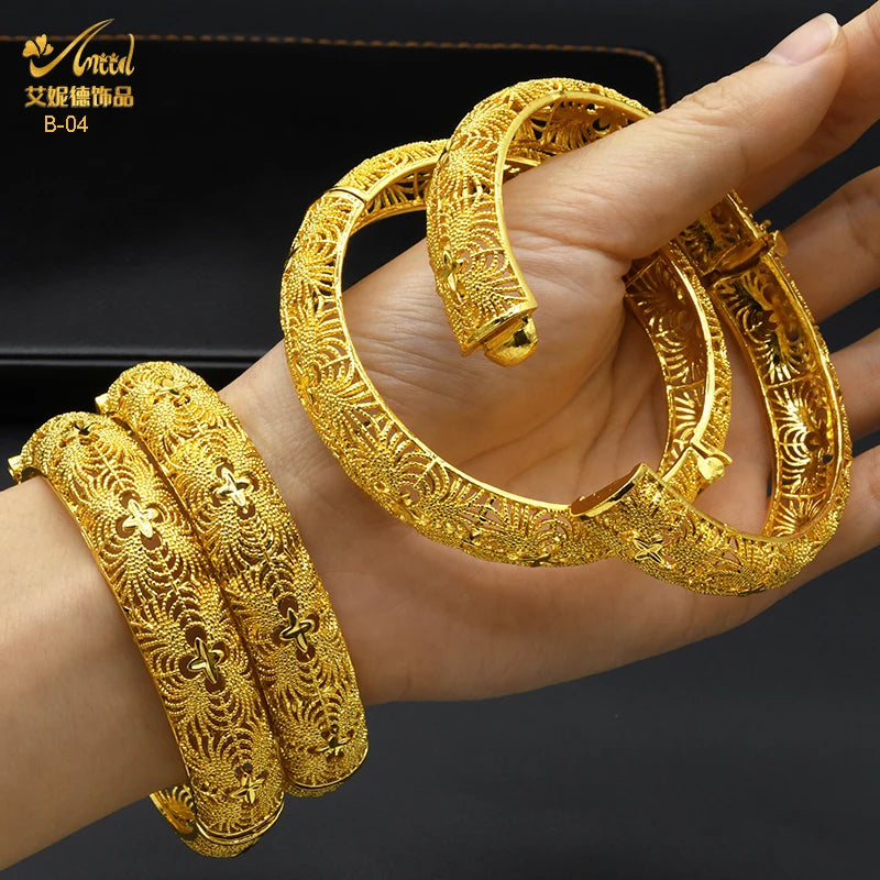 Dubai Gold Color Bracelets For Women