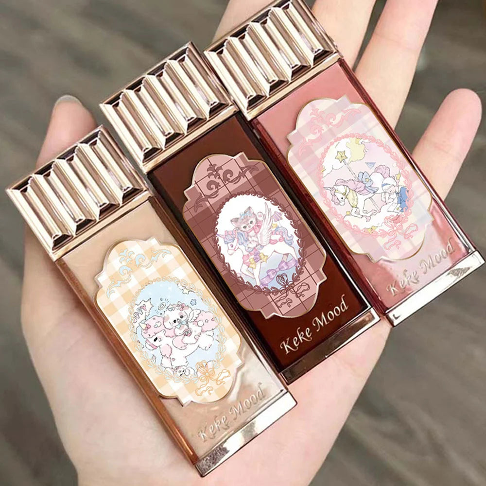 Flower Knows Chocolate Shop Cloud Lip Cream Delicate Clear Thin Autumn And Winter Milk Tea Color