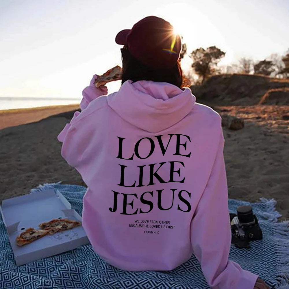 Love Like Jesus Inspirational Christian Hoodie