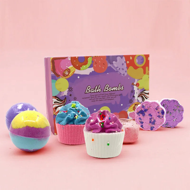 Bath Salt Ball Set Essential Oil Bath Bombs