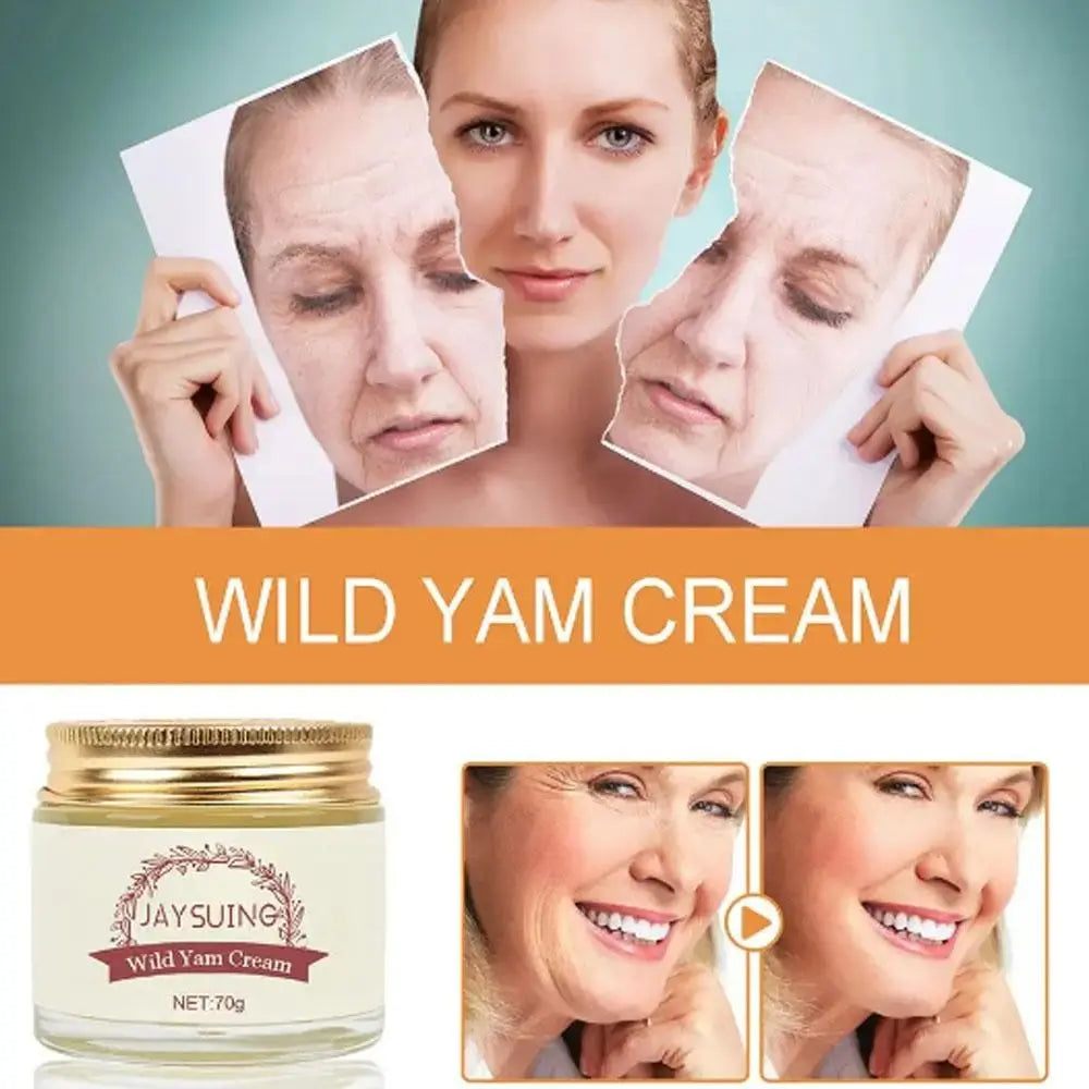 Nourishing Wild Yam Cream Natural Freckle Removal Firming Wrinkle Skin Cream, Anti Aging