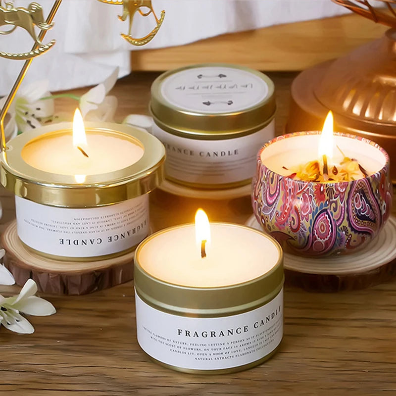 Natural Soy Wax Smokeless Scented Aromatic Candles