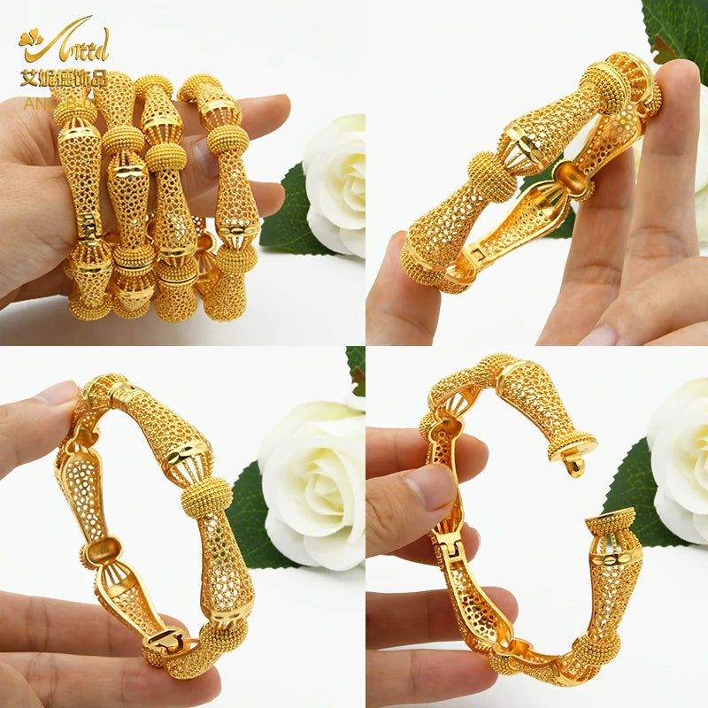 Bracelet Bangle Dubai Style Flower Bangle