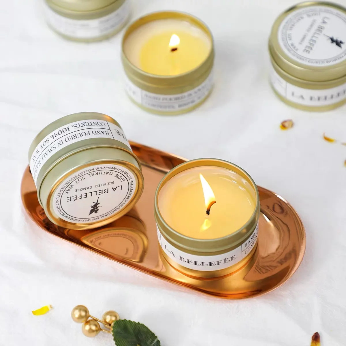 Natural Soy Wax Smokeless Scented Aromatic Candles