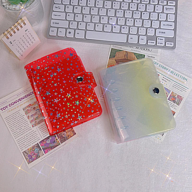 A7 Notebook 6-hole PVC Notebook Cover Loose-leaf Replacement Shell Journal Binder Mini Notebook