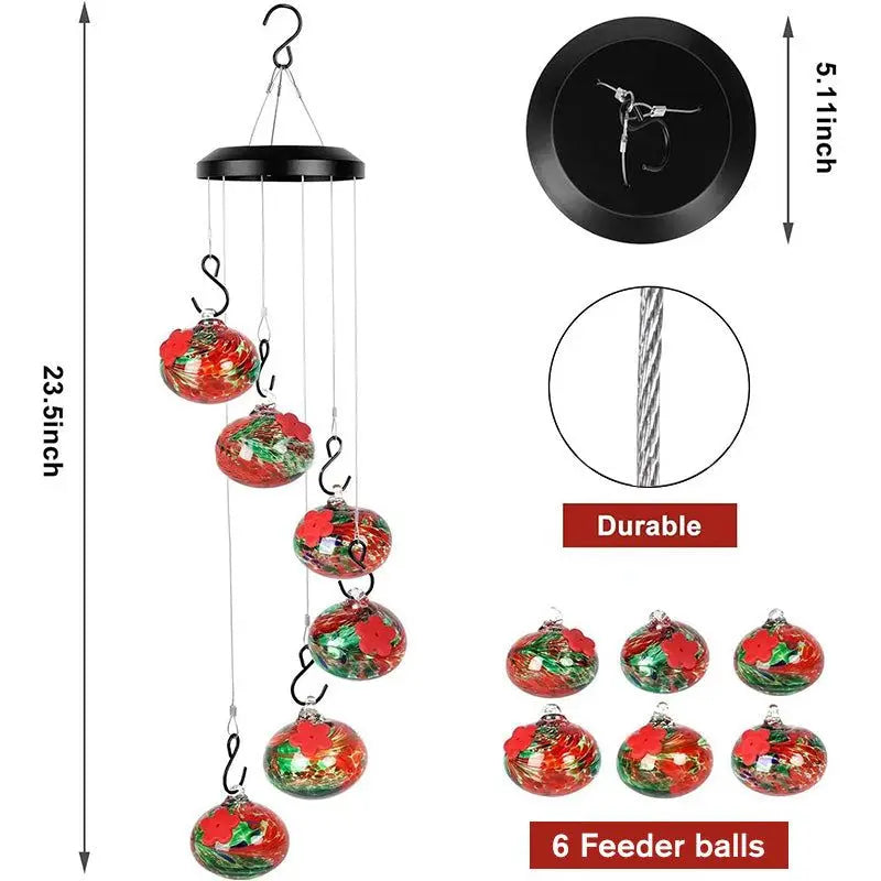 Wind Chimes Hummingbird Feeders