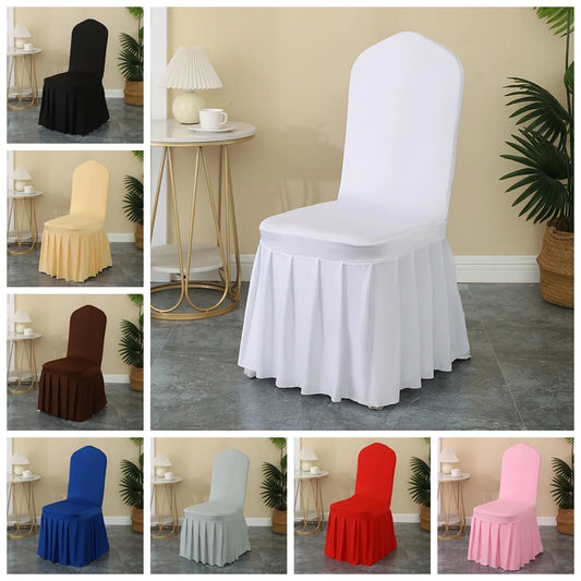 Lycra Wedding/Formal Chair Cover Spandex, Pleated