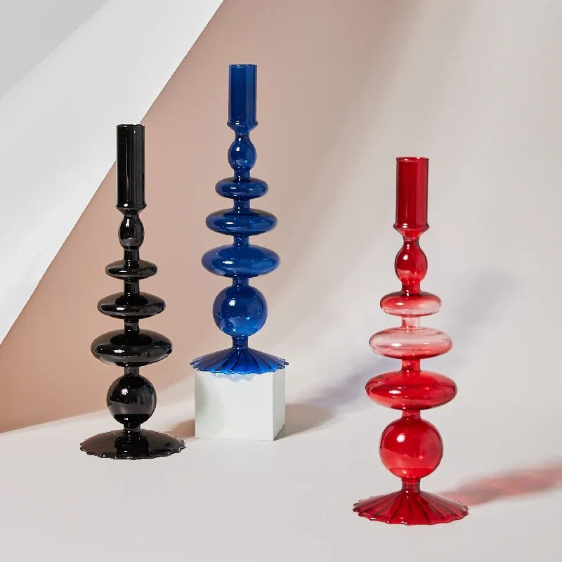 Nordic Glass Candleholders