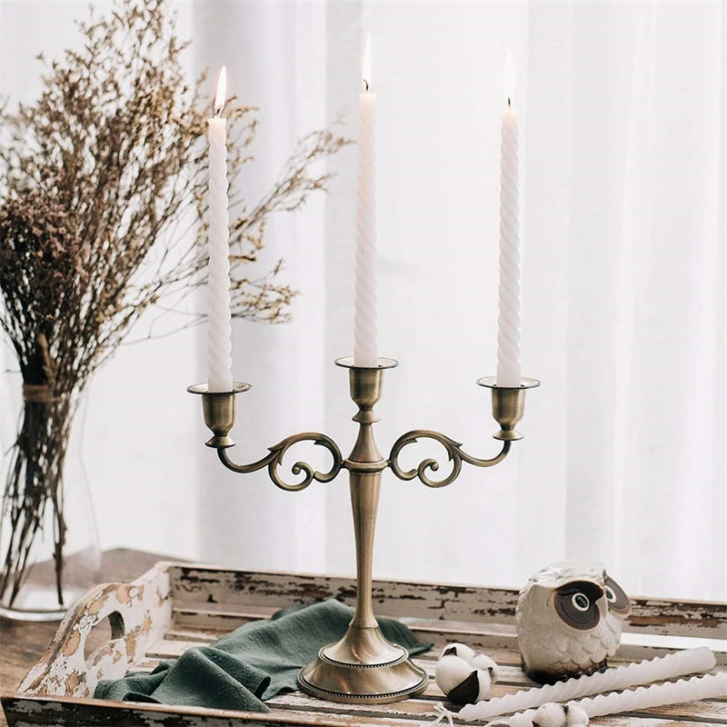 Metal Candle Holder Stand 5 Arms, 3 Arms