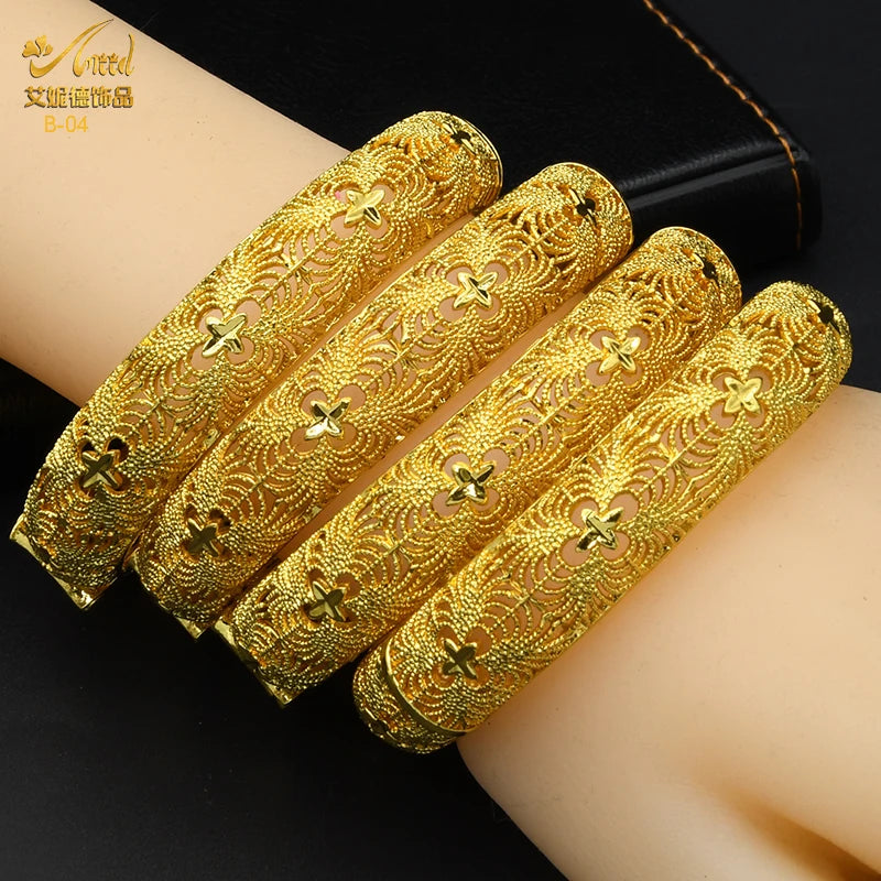 Dubai Gold Color Bracelets For Women