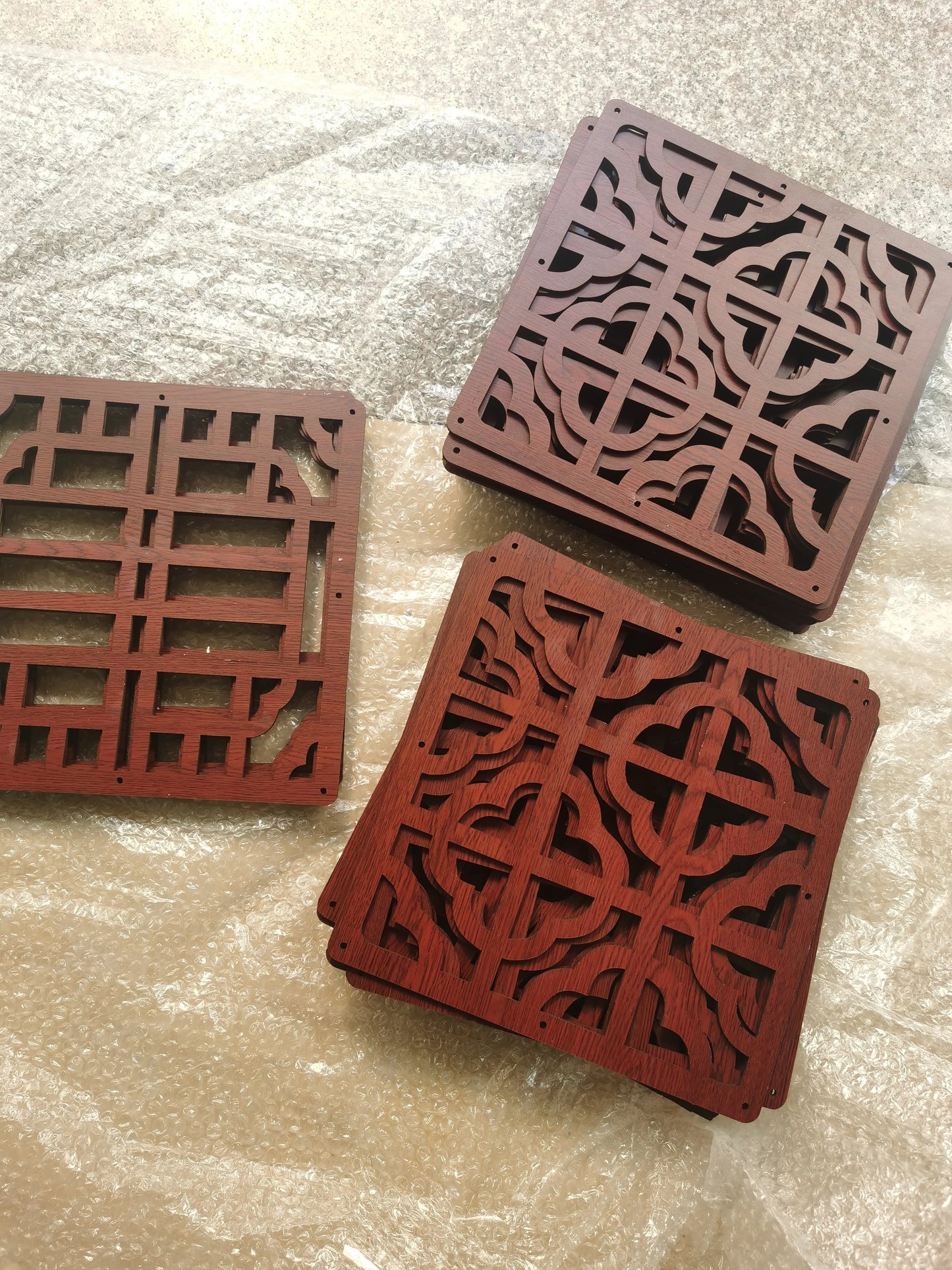 Wooden Carving Hanging Partitions 11.5x11.5"