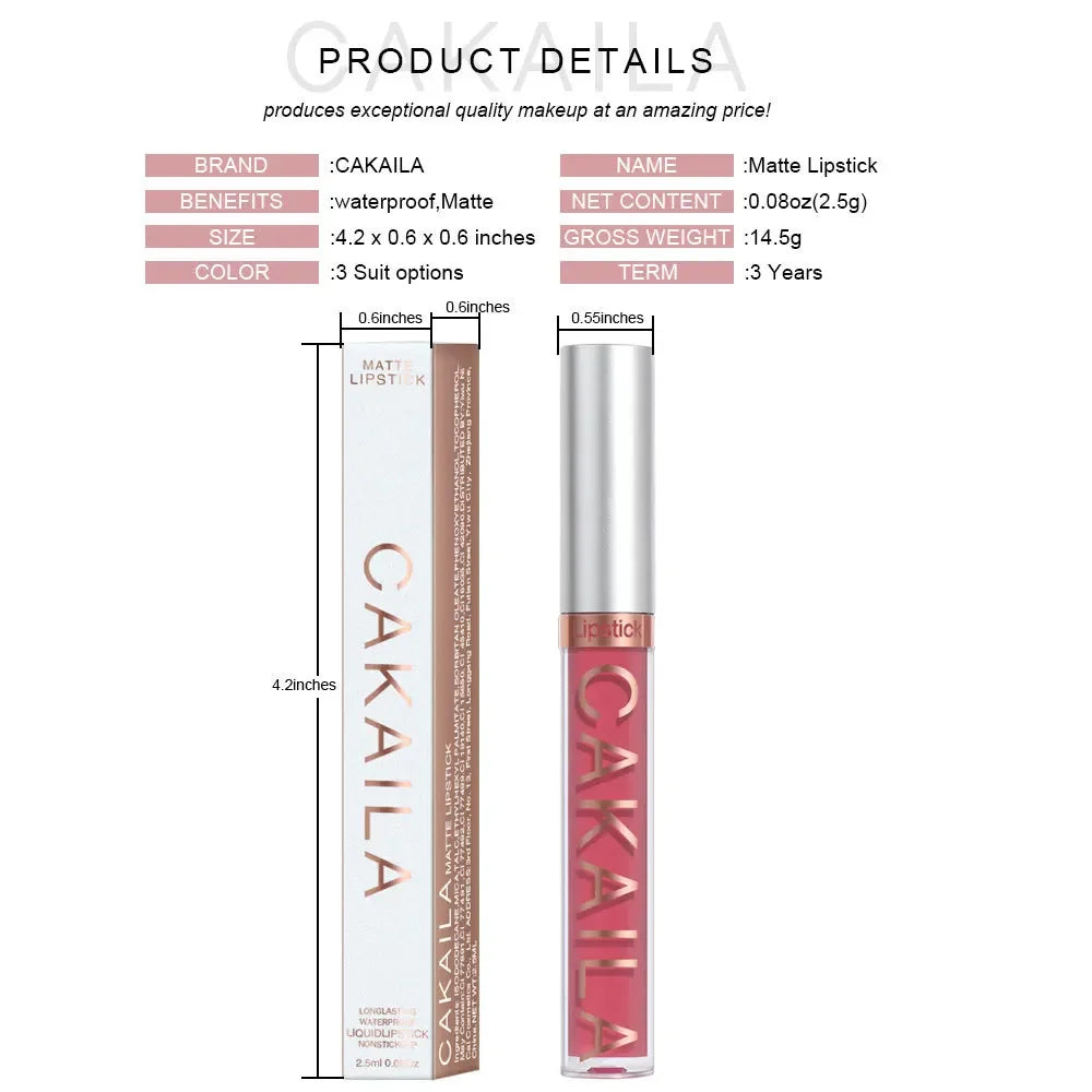 Long Lasting Velvet Matte Lip Gloss Liquid Lipstick