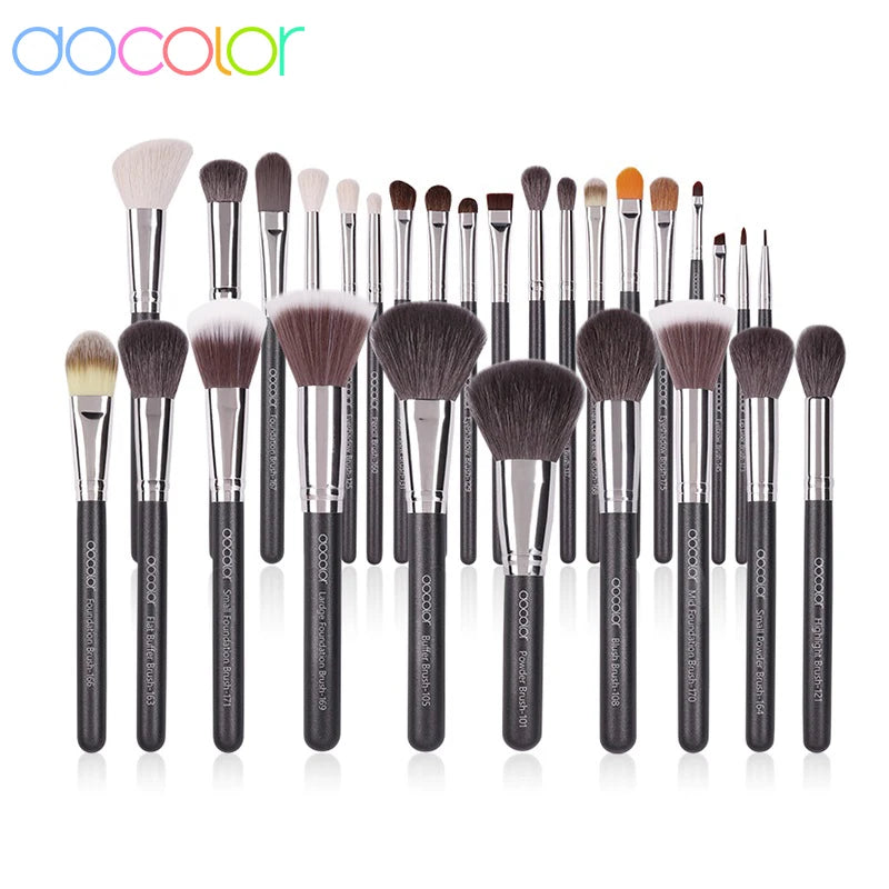 Natural Goat Hair Professional Makeup Brush Set 29pcs