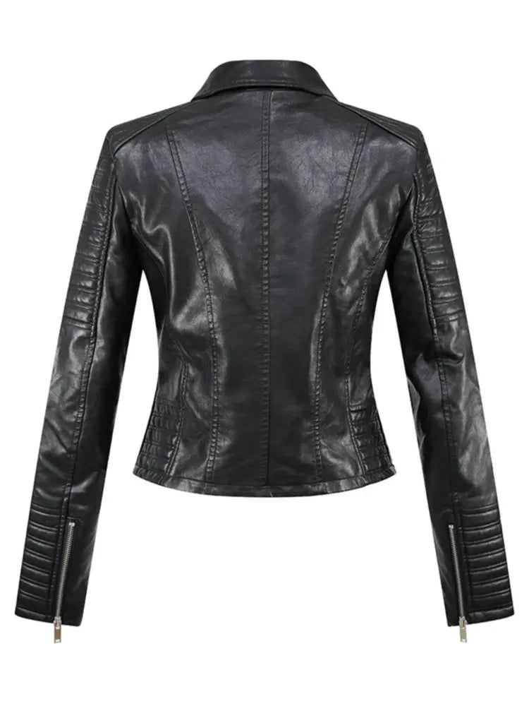 Motorcycle Vegan Leather Jacket