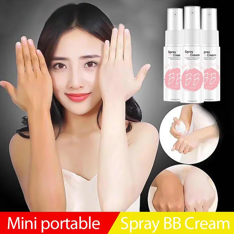 Moisturizing Spray BB Cream Concealer Foundation, 20ml Korean Cosmetic