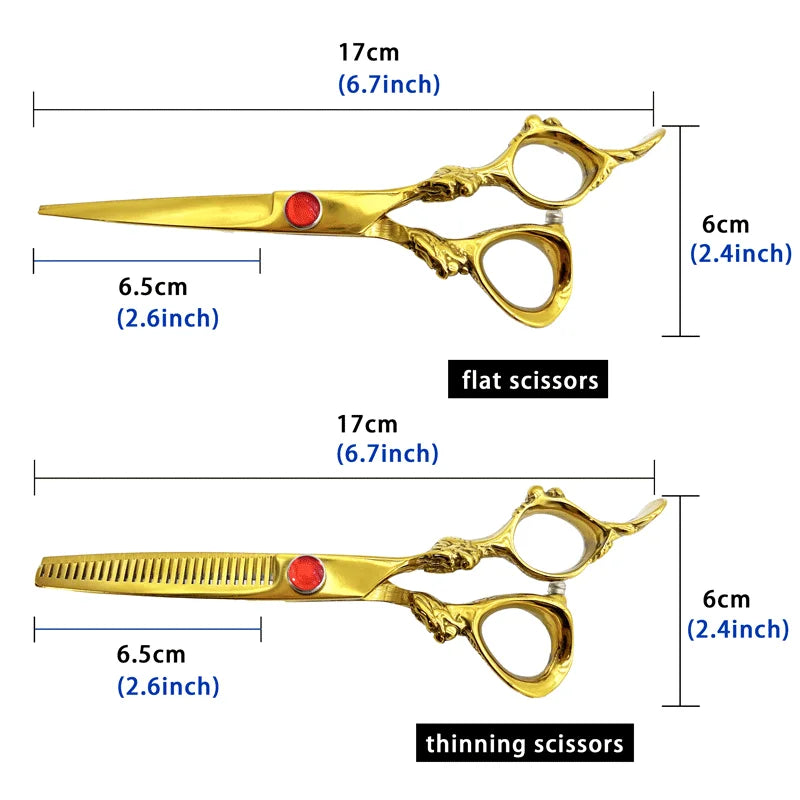 Professional Barber Scissors Kit  Luxury Accessories