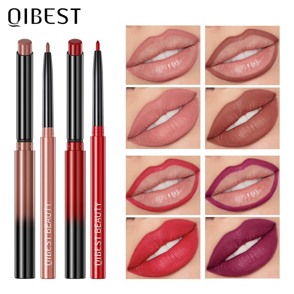 New Matte Nude Lipstick Pen Long Lasting Lipliner Waterproof