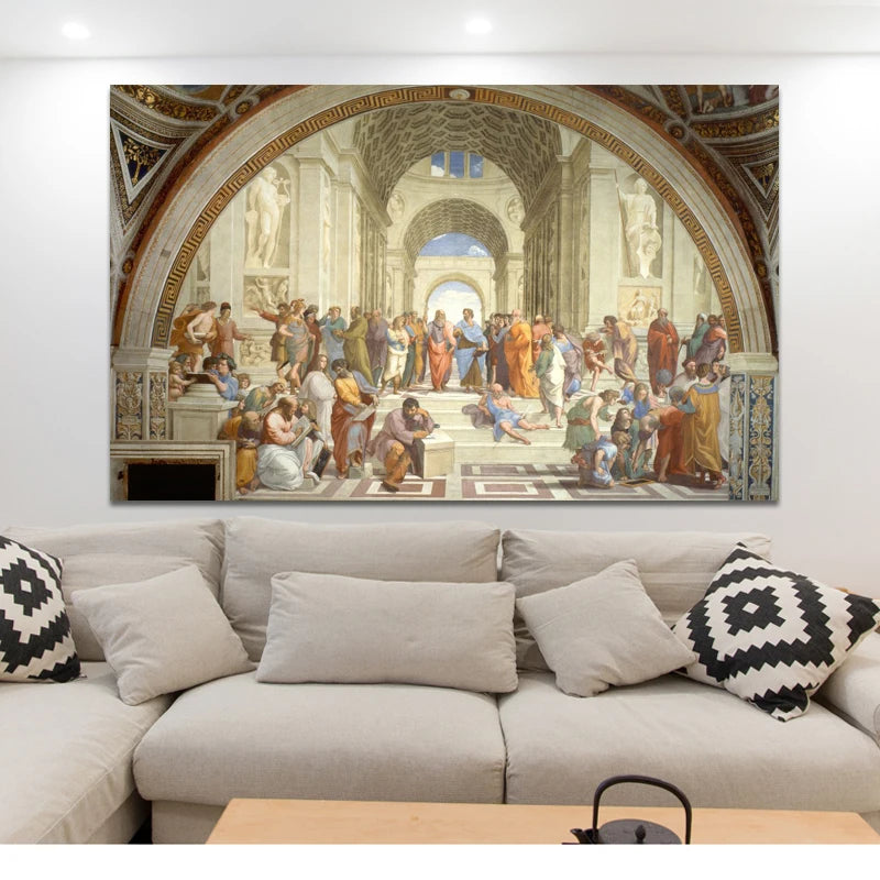 Famous School of Athens by Raphael Canvas Print