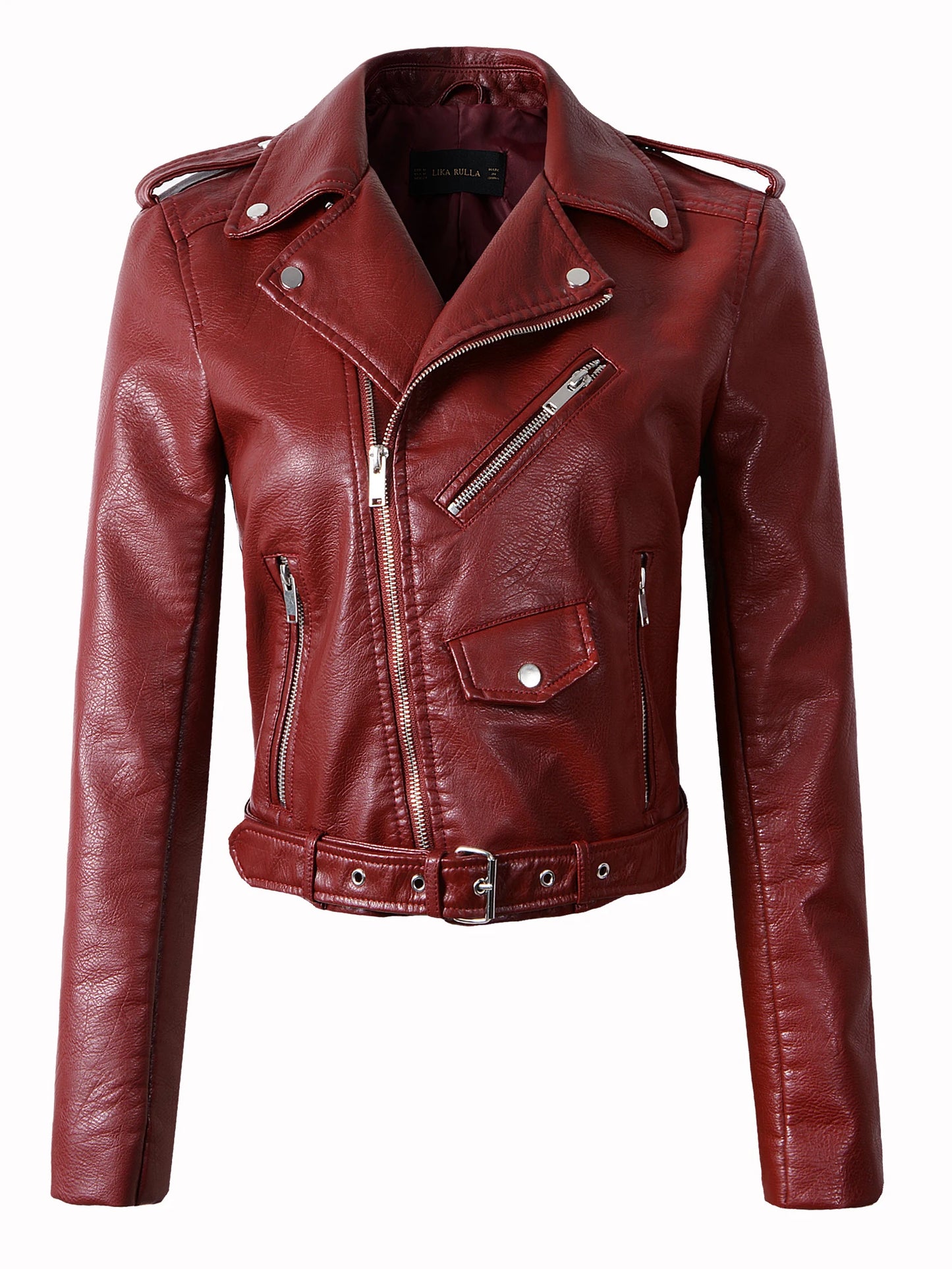 Several Colors, Motorcycle Vegan Leather Jacket